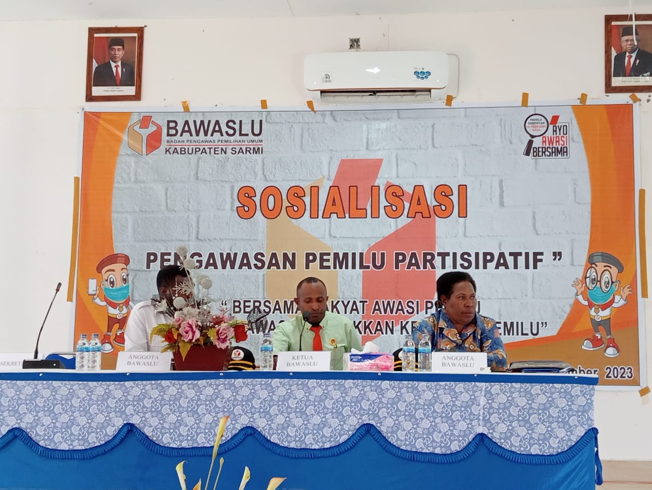 Bawaslu Sarmi Ajak Seluruh Komponen Masyarakat Tolak Dan Lawan Politik