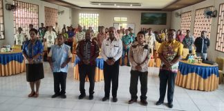 Bupati Sarmi buka kegiatan sosialisasi Anti gratifikasi bagi APIP dan OPD di lingkup Pemda Sarmi.